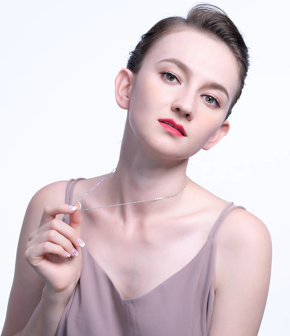 RINNTIN SC27 Sterling Silver 925 Diamond-Cut 1.7mm Figaro Link Chain Necklace for Women