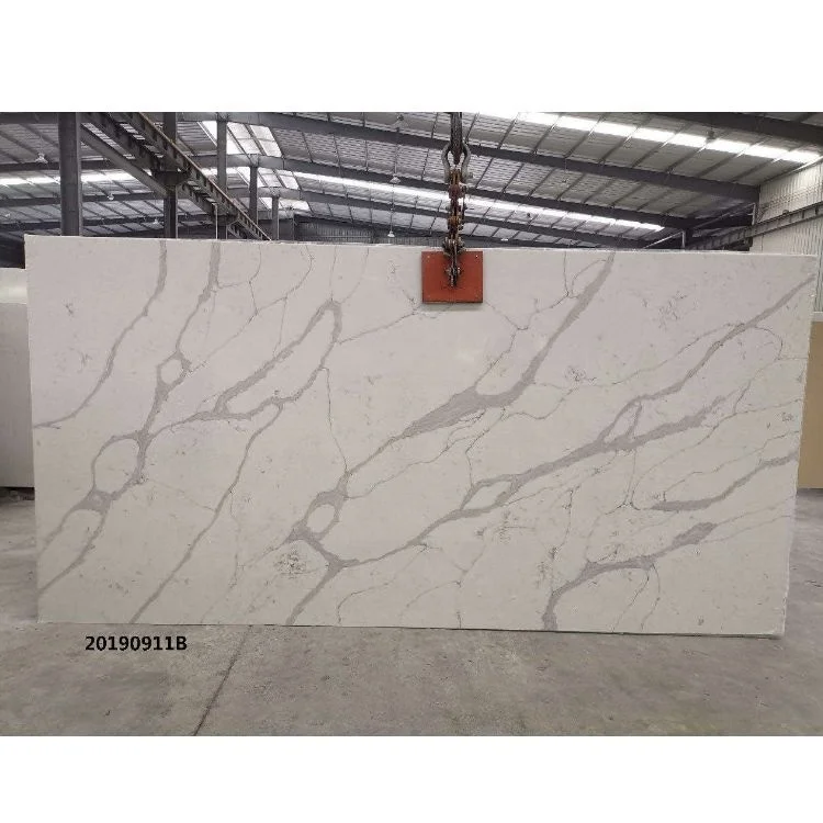 Factory direct sell artificial Stone calacatta quartz  slabs, calacatta quartz stone cheap price