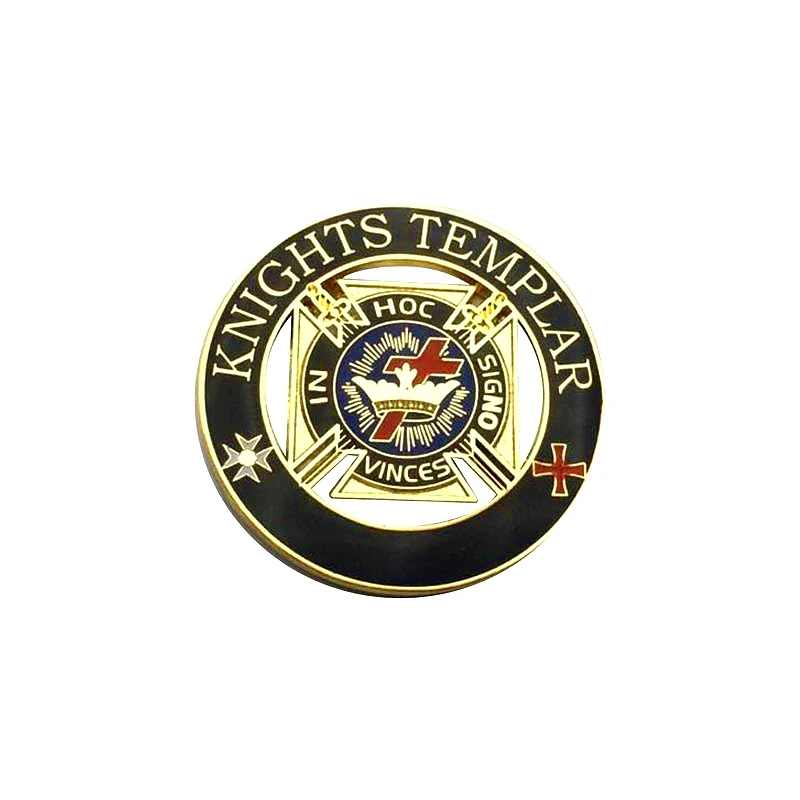 Custom Mason Knight Templar America Masonic Zinc Alloy  3d Lapel Pins Brooch Gifts Badges