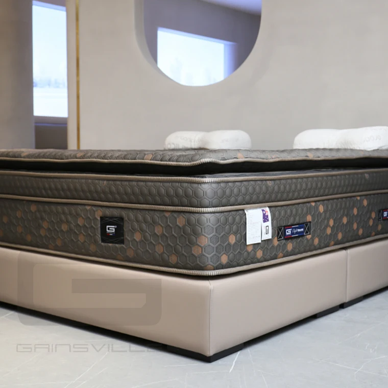 Professional mattress manufacturer needle woven fabric latex environmentally friendly brown thickened mattress