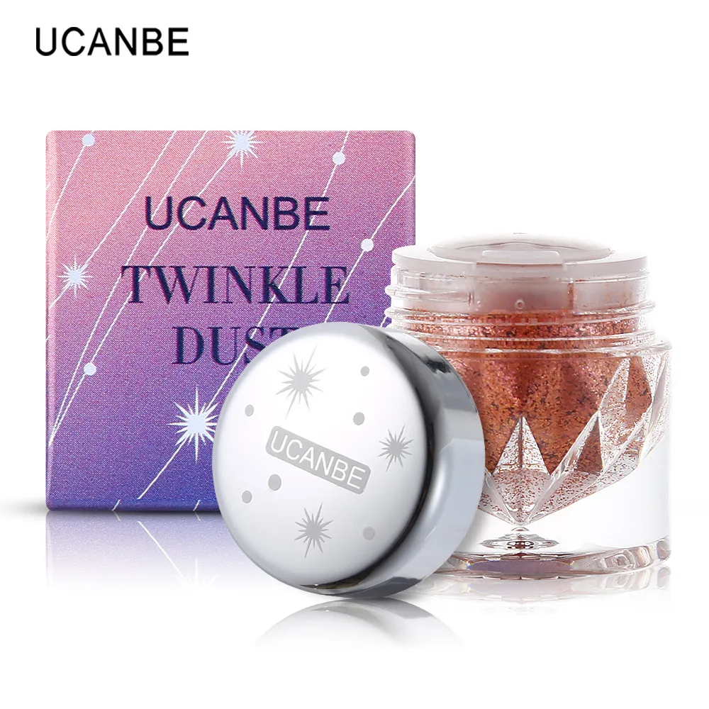 UCANBE shining dust DIA eye shadow powder metal bright powder color pearlescent flash eye shadow