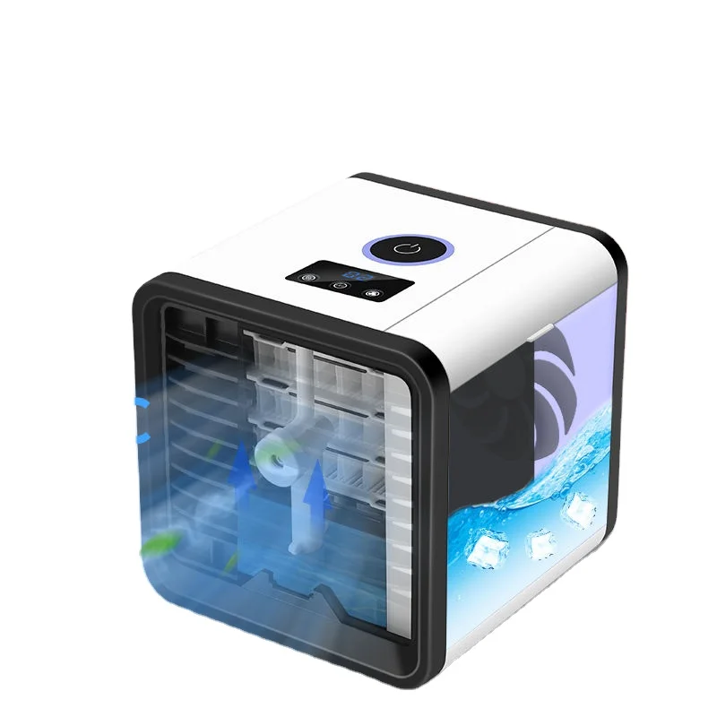 
5v 12w LED touch screen portable air conditioner mini air cooler 