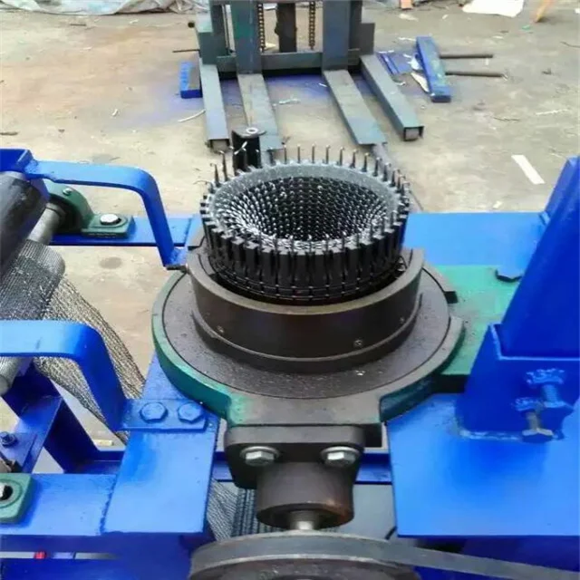 galvanized iron wire scourer four heads mesh knitting scourer making machine mesh scrubber machine