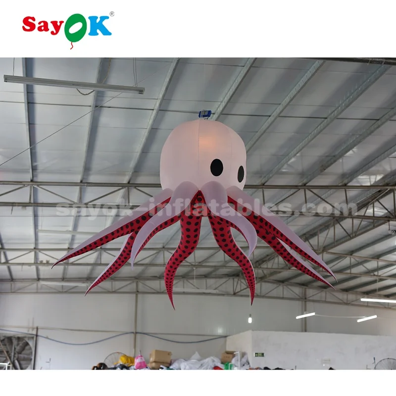 3m Led Giant Inflatable Octopus Tentacles For Party Decoration