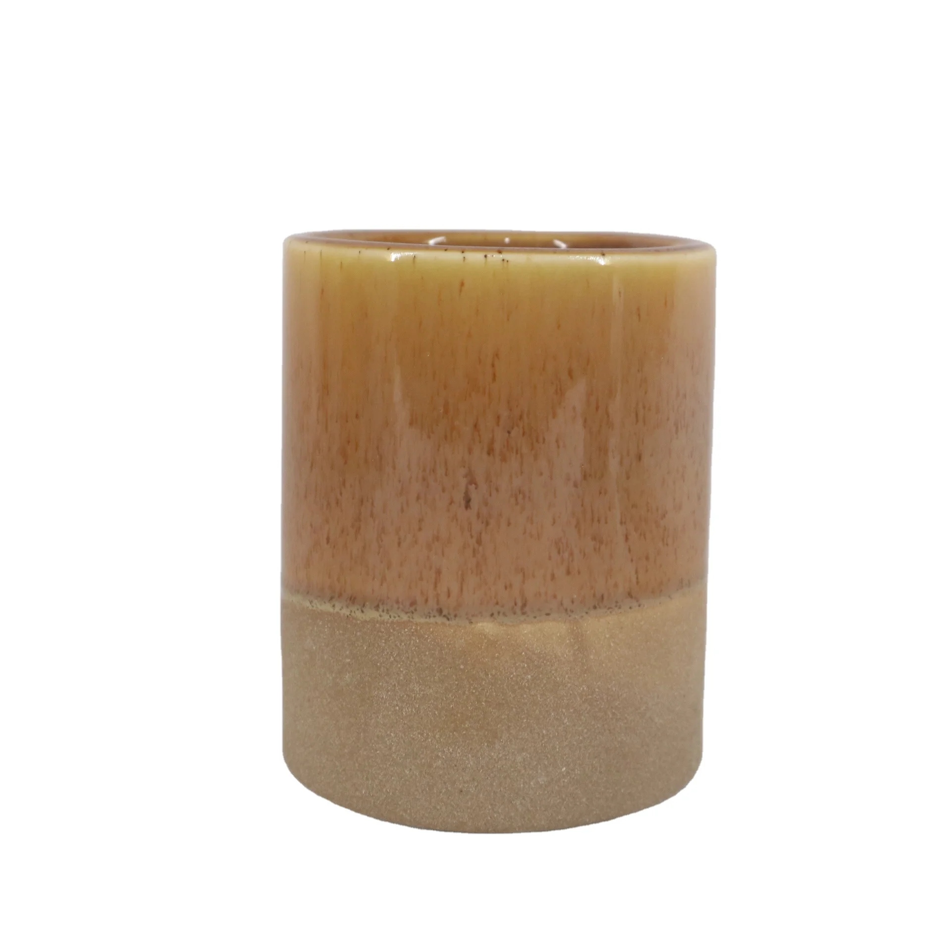 ceramic candle jars for tealight SPA massage melt jar with spout Wax Warmer oil burner candle holder vessel