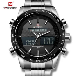 Waterproof boys Quartz Watch Men Stainless Steel backTimepieces NAVIFORCE Watches