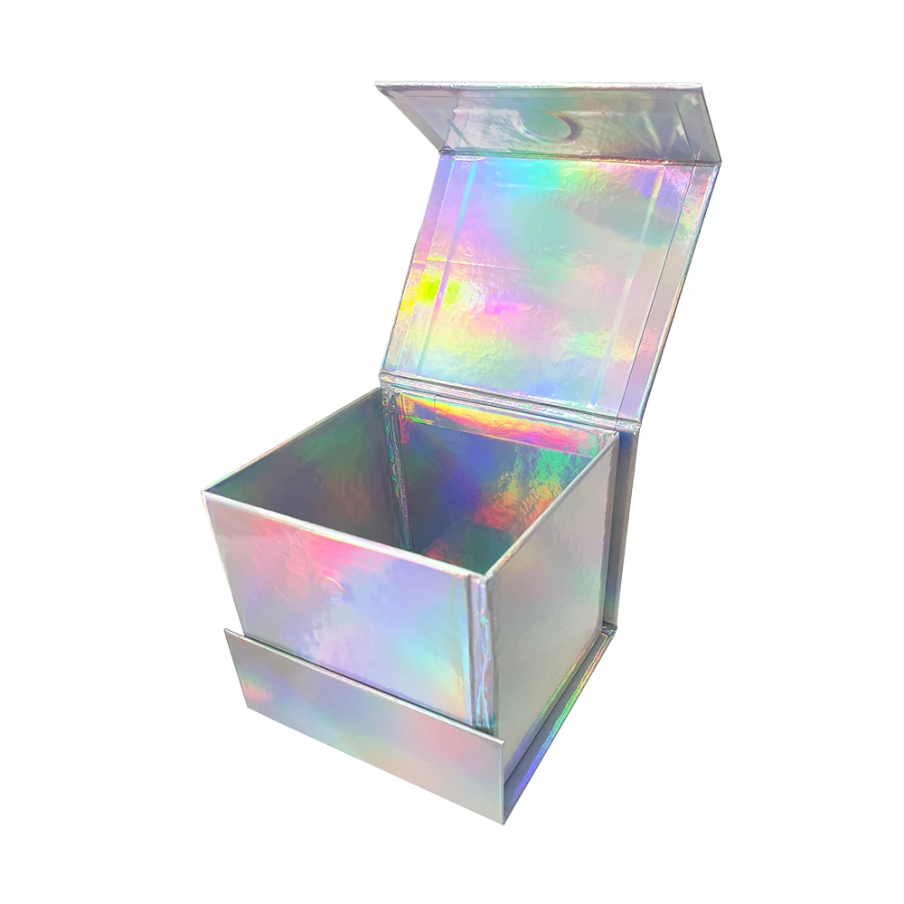 Custom Flip Lid Rigid Magnetic Closure Gift Box Packaging Large Luxury Foldable Black Magnetic Gift Box