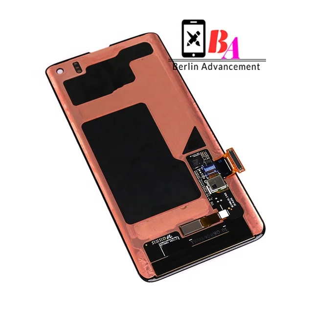 New lcd with touch have frame For Samsung S10  lcd part with frame