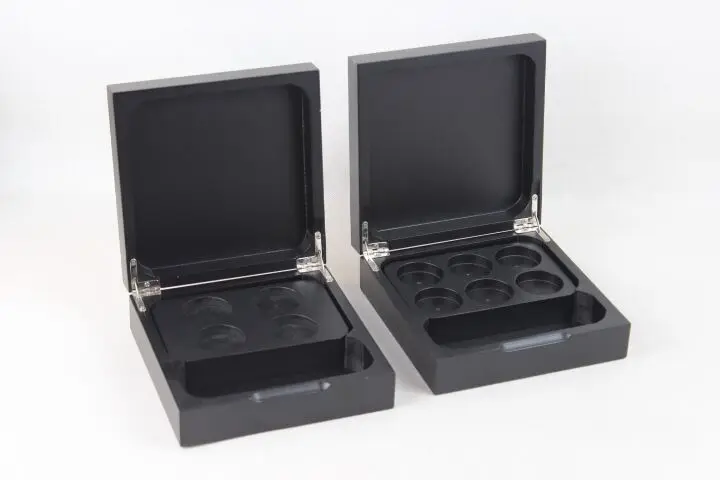 Wooden empty coffees capsuled box