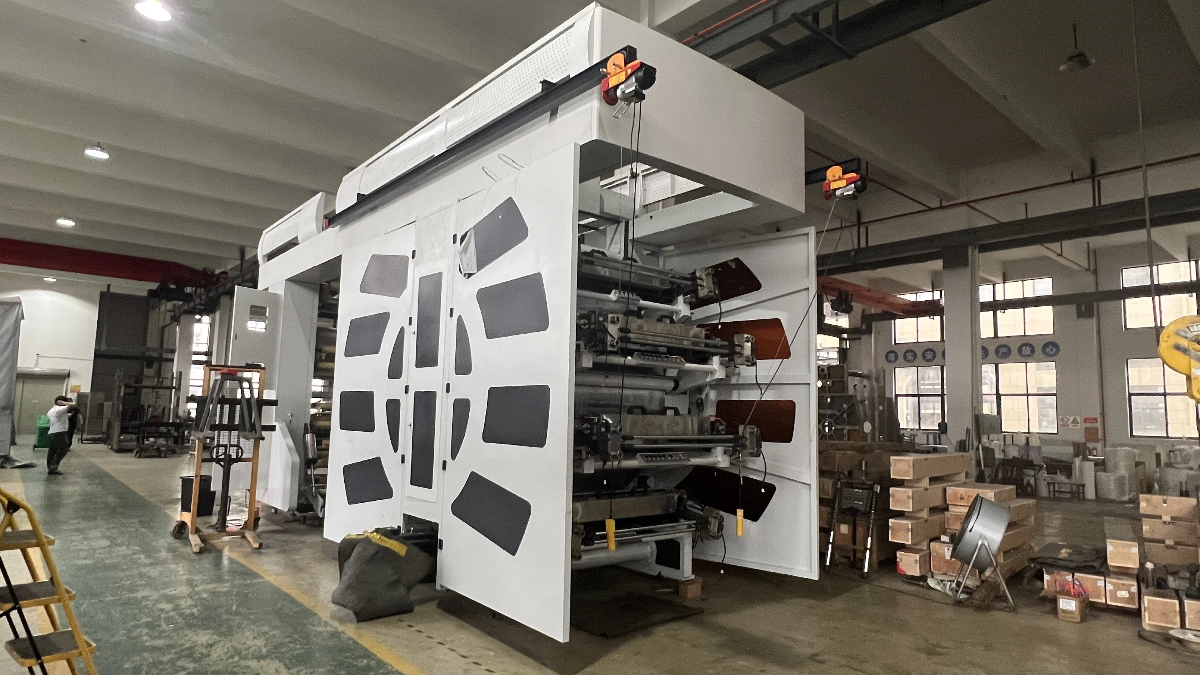High Efficiency Centrel Drum Double-Side PP Woven Fabric High Speed Flexo Printing Machine 8 Colors