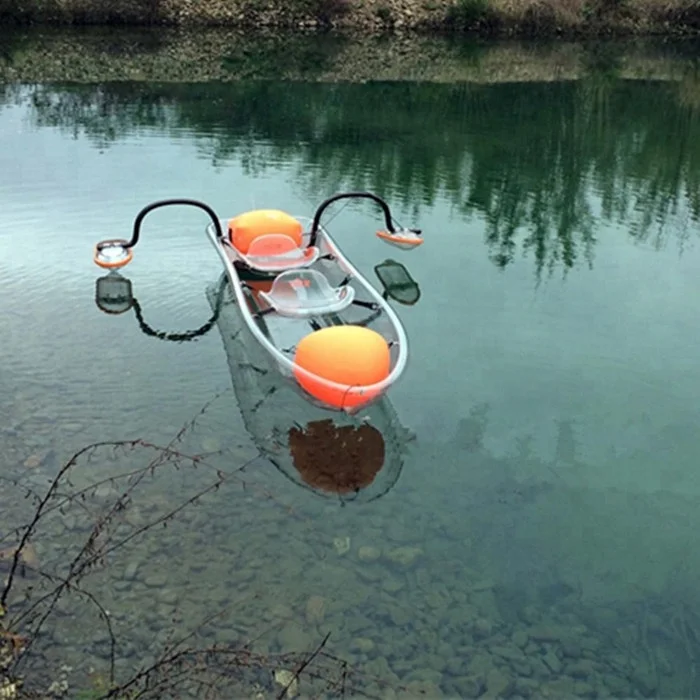 
kayak wholesale de pesca fishing clear sale sit on top used fishing plastic paddle canoe kayak for sail 