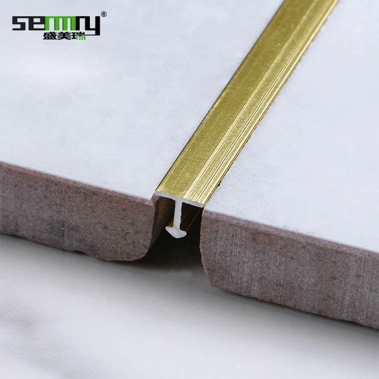 Hot Sale Customized Color Size Aluminum Alloy Accessories T Shape Metal Tile Corner Profile