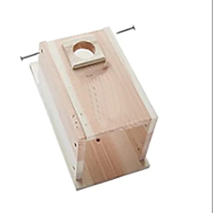 Custom Manufacture Wholesale Wood Bird Nest Box Mounted Wooden Birdhouse Cages
