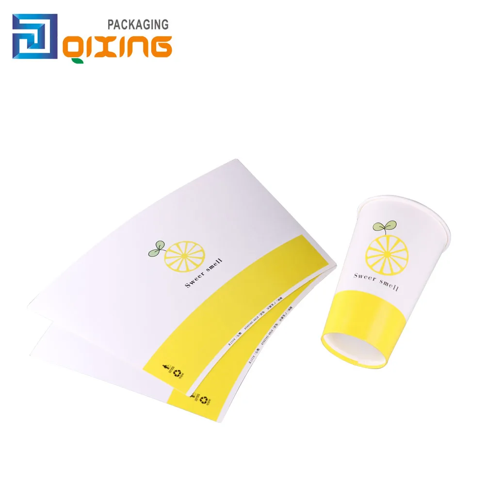 
Wholesale paper cup raw material single PE coated paper cup fan 