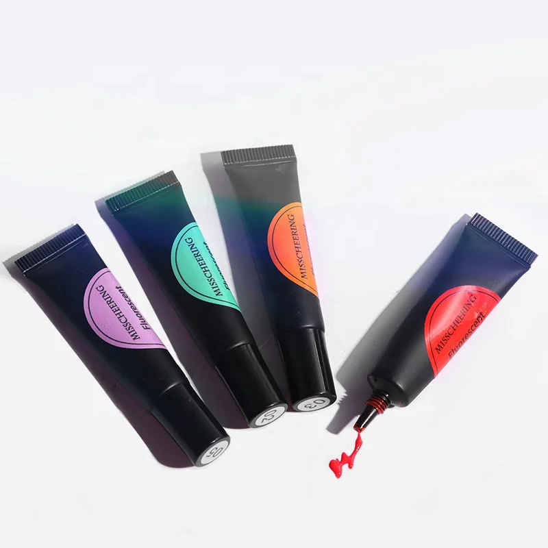 Nail Stamping Gel Polish 8ml Neon Fluorescent Stamp Print Oil UV Gel Lacquer Luminous Soak Off Varnish for Nail Art Stamp Plate