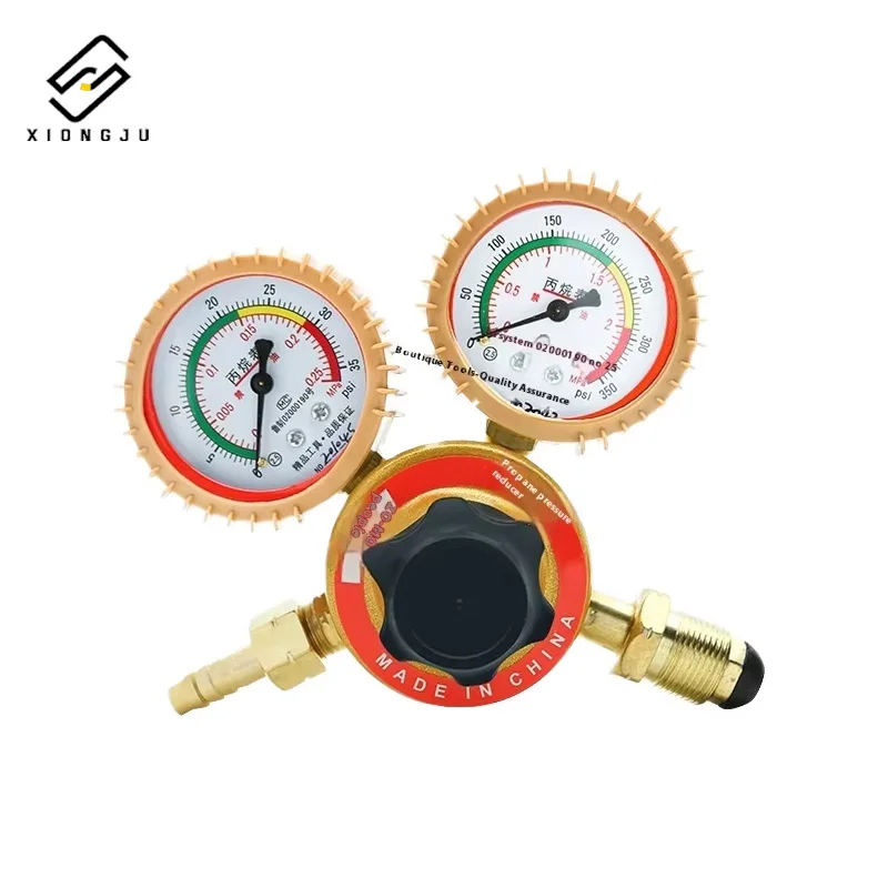 Premium shock resistant pressure gauge pressure reducing valve