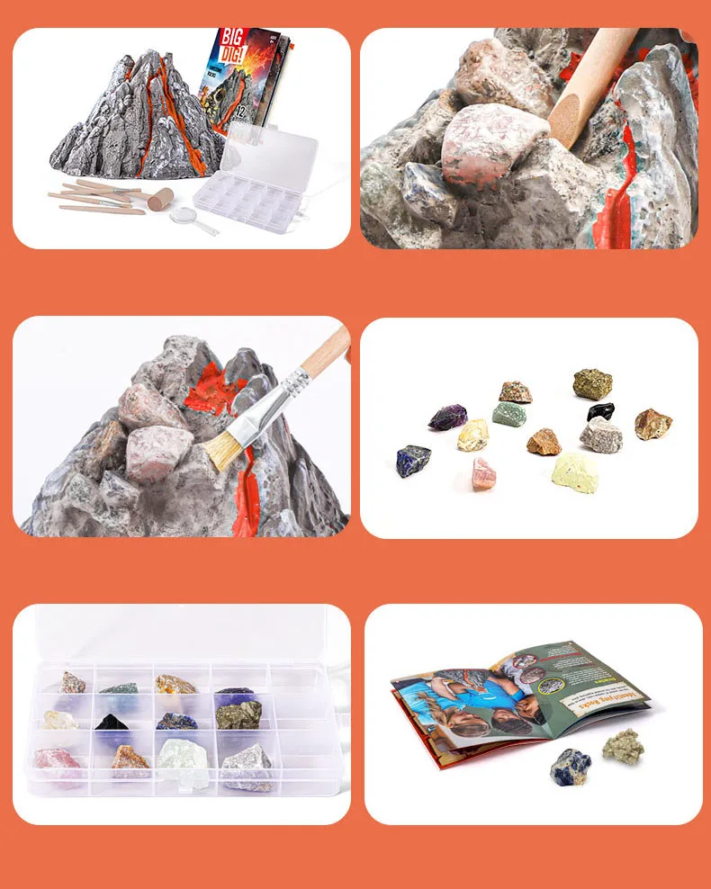 Hoye Crafts Dig Up Gem Game Creative Gemstone Archaeology Dig Toy Funny Gem Digging Toy New Toy 2023 Kids