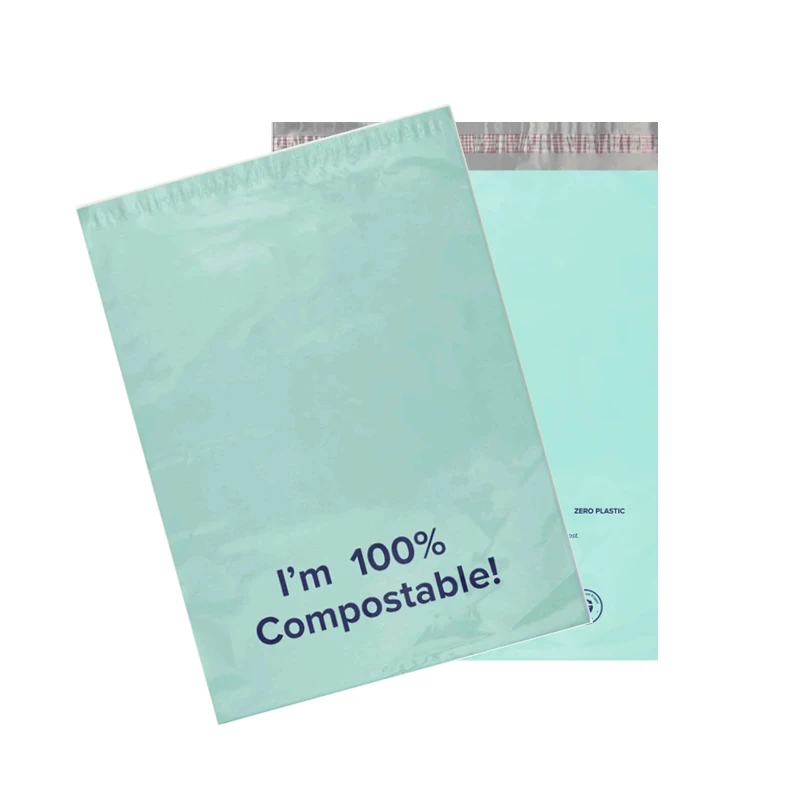 Eco Friendly Recycled Corn Starch Parcel Bag Green Mailing Bags Poly Mailer 10 X 13 Custom Polymailers