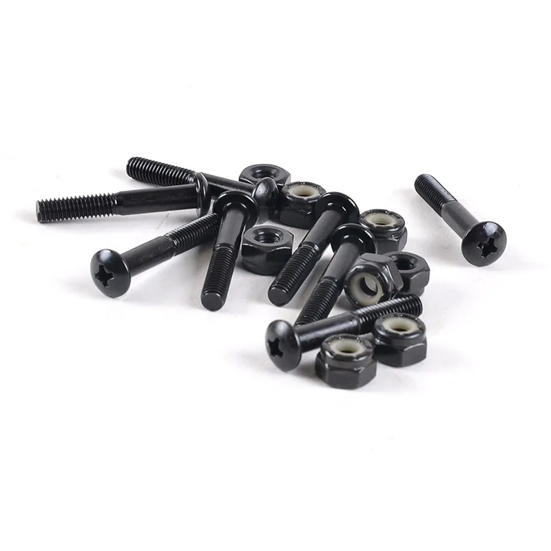 31mm black long 8 screws 8 bolts skateboard longboard parts components