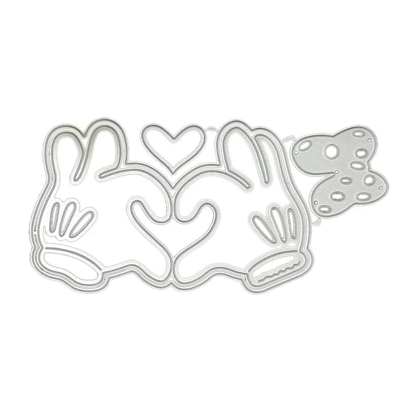AAGU Metal Cutting Die DIY For Scrapbooking Decoration Crafts  Loving Hands Shape Manualidades Art Decorative Scrap Dies