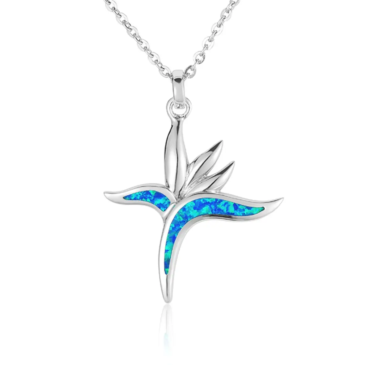 Sterling Silver Jewelry 925 Custom Designed Jewelry Opal Flower Pendant Opal Stainless Steel Opal Pendants