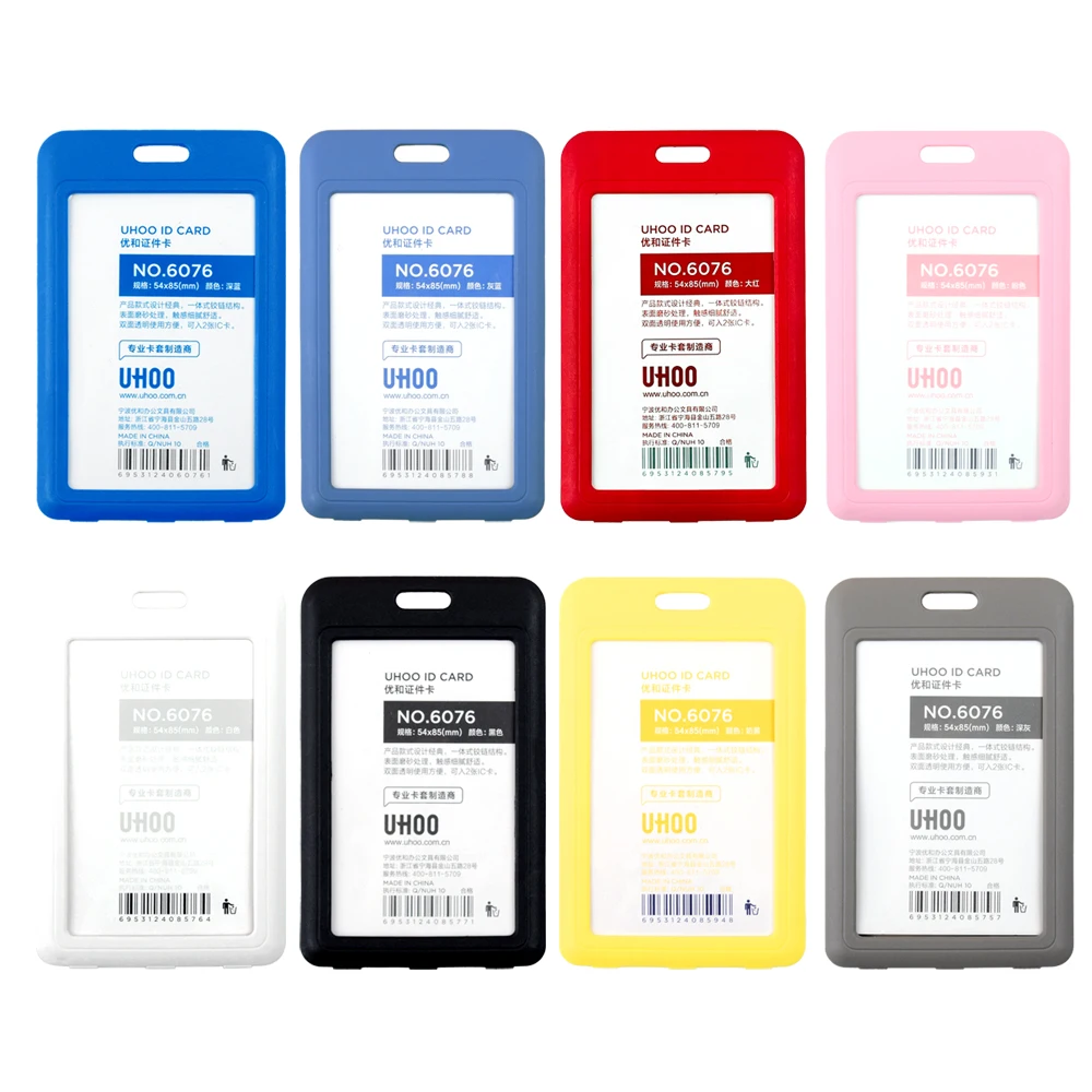 Custom Logo Printed round Metal PVC & ABS Plastic ID Badge Holder PP Material Name Card Display Accessories Unique Badge Clip