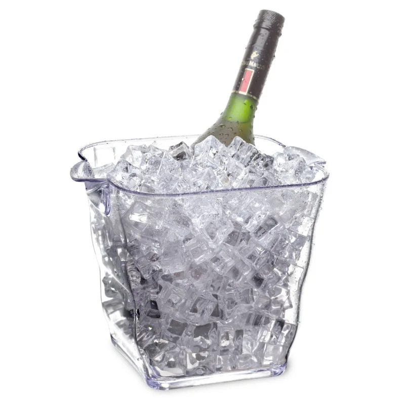direct factory party&clubs&restaurant beverages chiller Bin drinks cooler Wine Oval storage ice bucket transparent