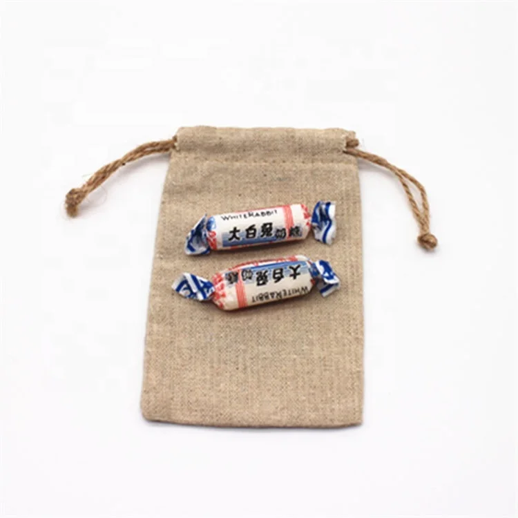 Custom Printed Embroidery Logo Drawstring Jewellery Gift Bag Linen Lavender Sachet Pouches