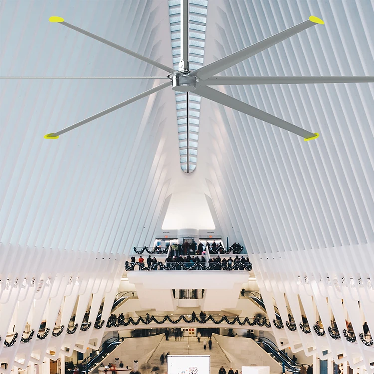 Made In China Equipped Magnetic Suspension Motor 18ft Large Industrial Fans Hvls Big Ceiling Fan