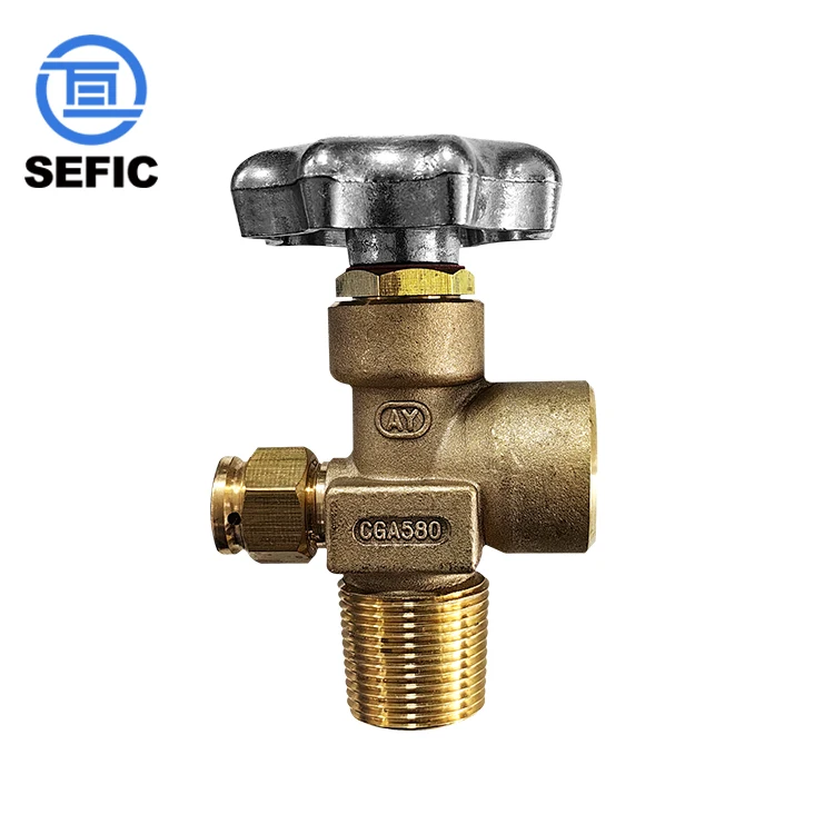 CGA350 CGA580 CGA320 150bar 200bar High Pressure Brass Gas Valve For Oxygen /Co2/Argon/Helium/Nitrogen/Acetylene Gas Cylinder