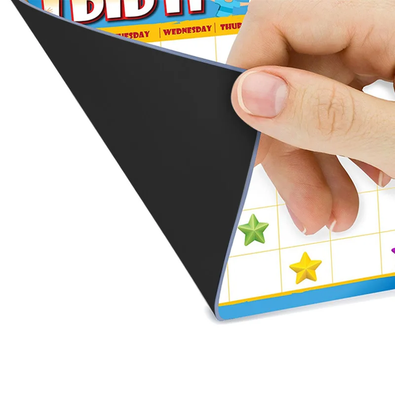 High quality Dry Erase Magnetic Calendar board  Chart Chore Board for Kids Fridge Magnets Promotional Gifts OEM LOGO Accpectable