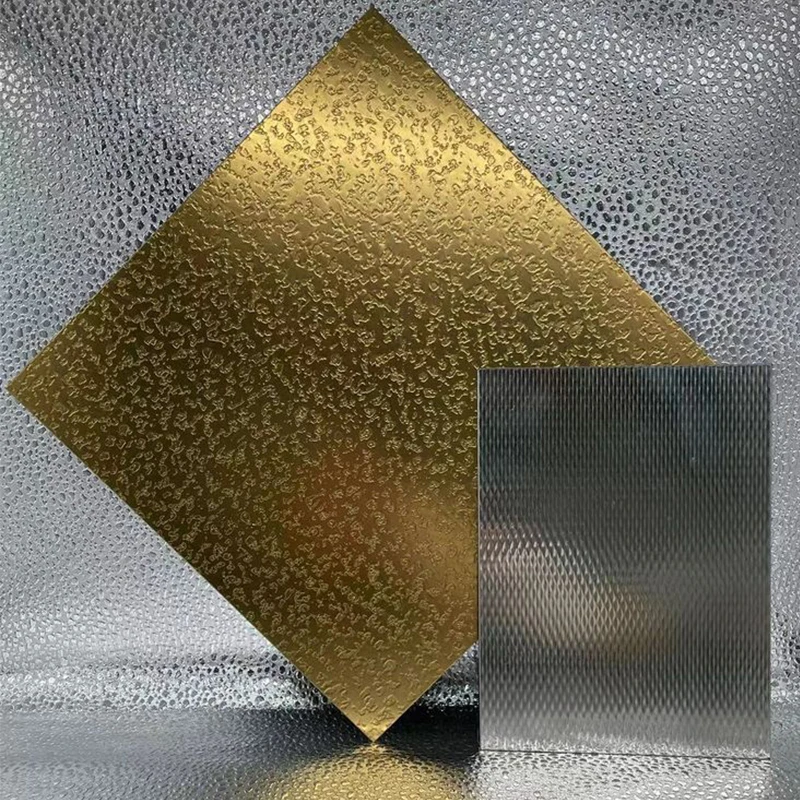 Textured quilted embossed sheet ss 316l 2b 304l 304 chequered diamond quilted stainless steel 0.8 mm 2mm stainless steel plate