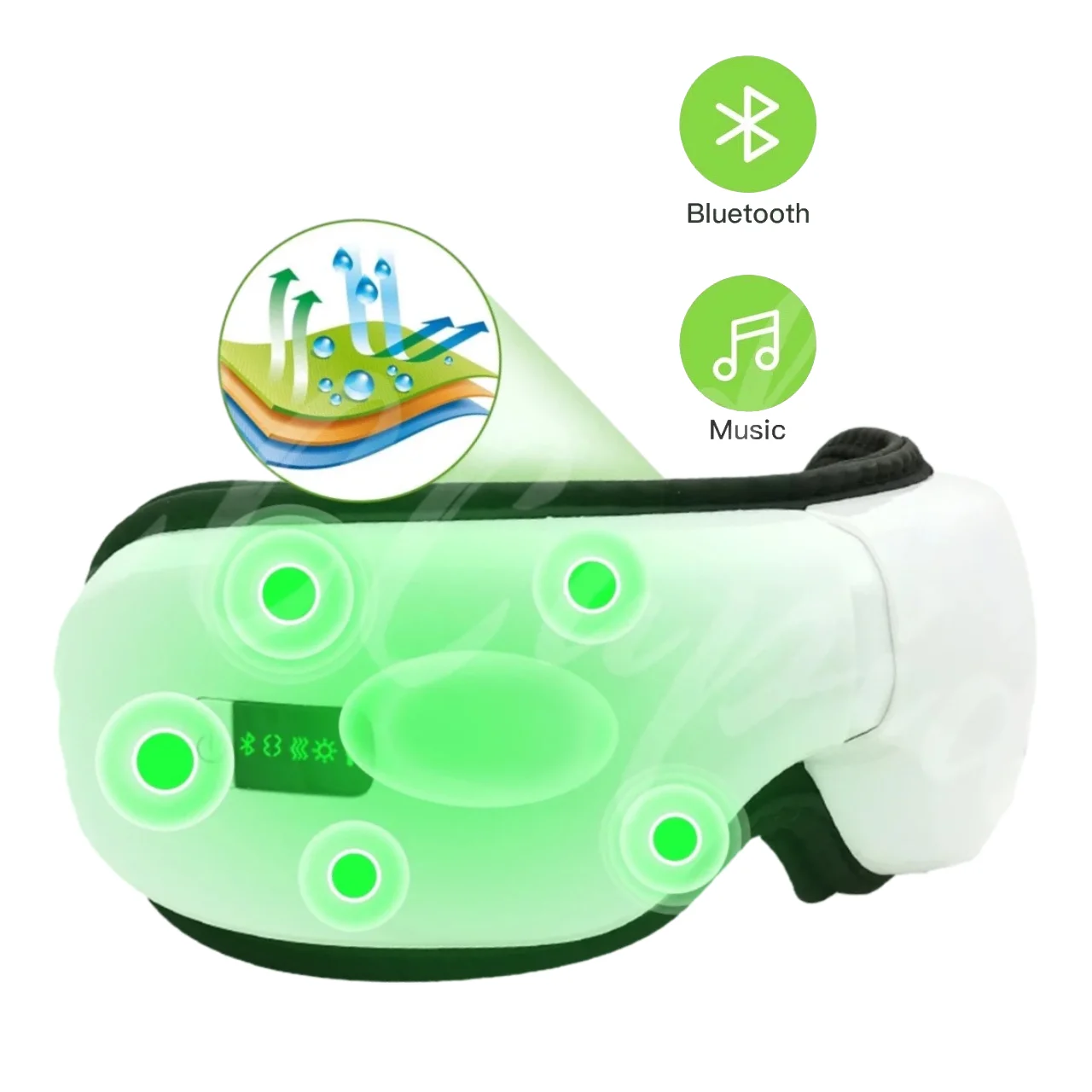 Intelligent Infrared Heating Electric Thermal Eye Massager Eye Care Products Portable Eye Relax Massager Bluetooth Music