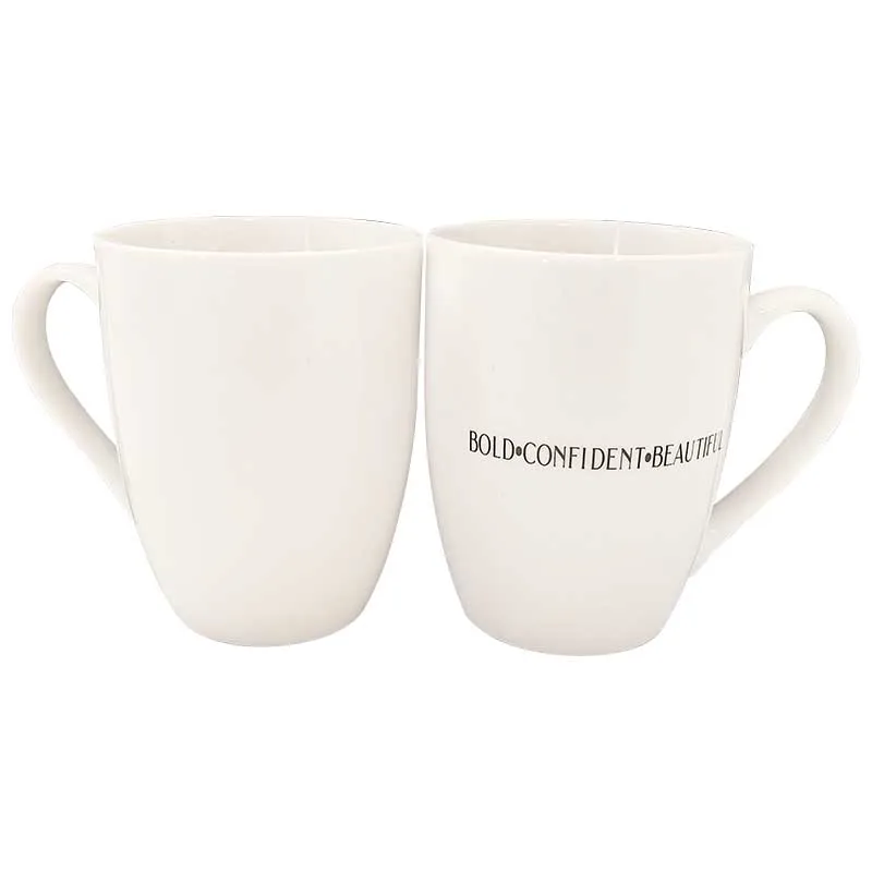 Modernqiu Custom 350ml 12OZ White Ceramic Mugs Personalized minimalist design bulk coffee cups  personalized coffee cups