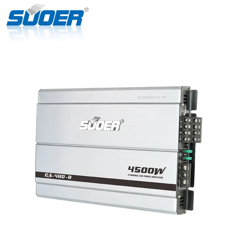 Suoer CA-480-B 12V 1000 watt  4 channel sound car 4x80W big sale wholesaler