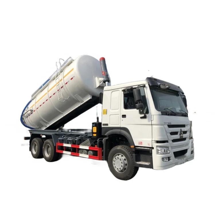 Sinotruk Howo 6x4 20000Liters Sewage Suction Truck Toilet Waste Vacuum Suction Truck