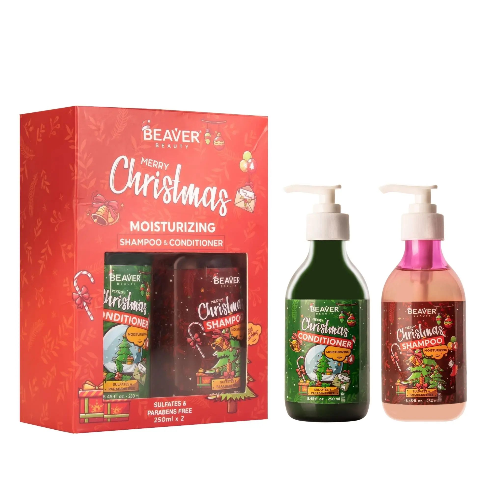 OEM/ODM Christmas set natural hair growth shampoo and conditioner tea tree oil sulfate free organic rosemary oil shampoo