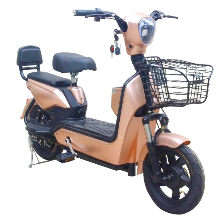 Wholesale City Low Price Best Seller E Bike With Basket Electric 12v Dc New Product Electric Bicycle With Back Seat