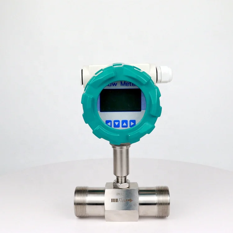 220V DN50 low price water digital flow meter turbine type diesel oil flowmeter