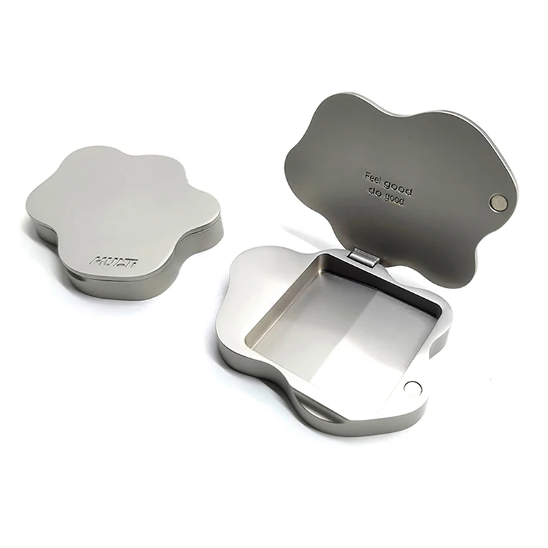 Leather Magnetic Refill Solid Perfume Container Metal