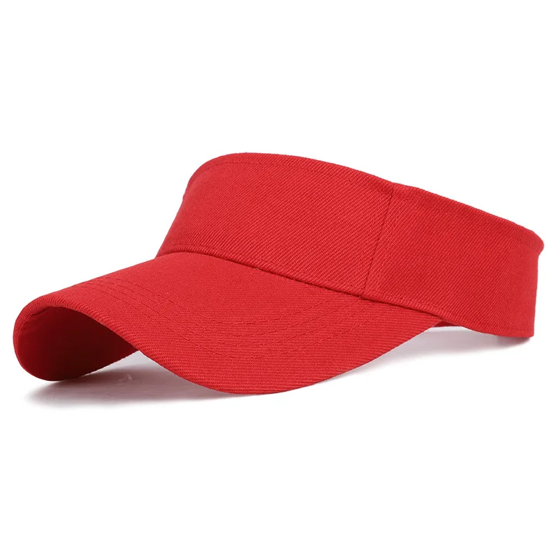 19 Sun Visor Hats Customized logo Top Hollow Golf Cap Hat Outdoor Sports Sun Visor Hats Men Women Cotton Sun Visors