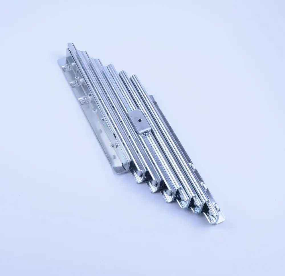 transformable furniture Cold Rolled Steel pull out party table slide with double legs T type extendable dining table mechanism