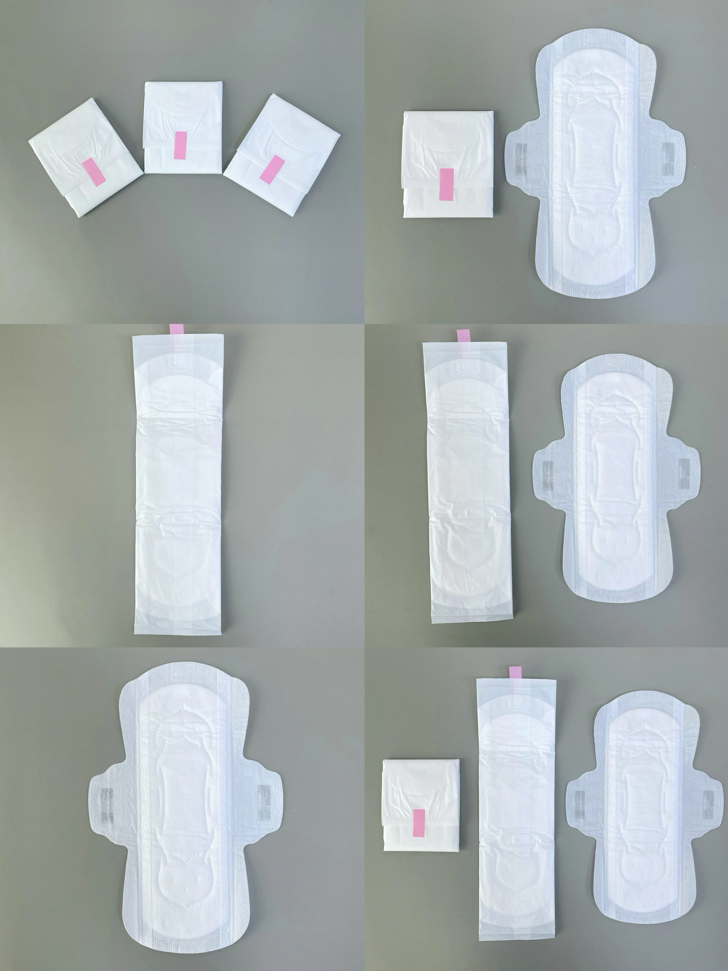 Free Samples First Premium Pure Cotton Biodegradable Sanitary Pads for Export
