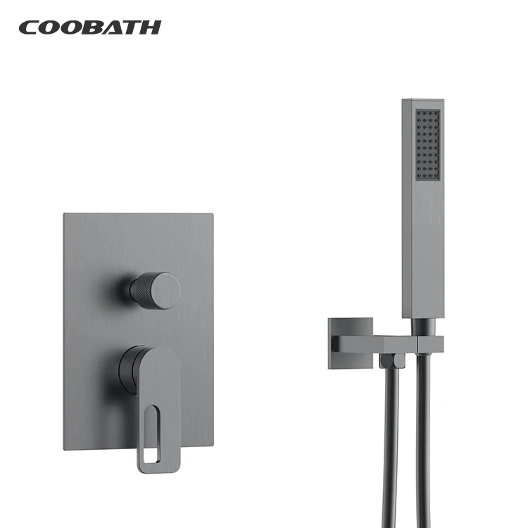 High Pressure Shower Sprinkler Handheld Shower Head System Dual Rainfall Shower With Concealed Valve