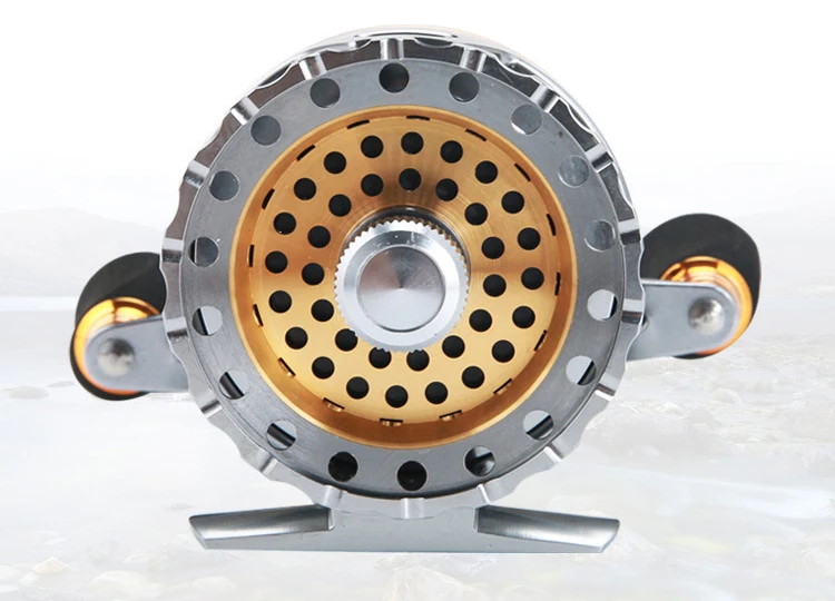 Wholesale New coming 6+1BB Full Metal cover high quality raft fishing reel aluminum ice fly fishing reel