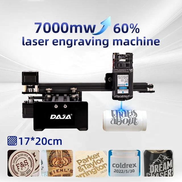 Small 7000MW Wood Acrylic Metal Leather Stone Crystal Engraving Machine CNC 3D Crystal Lazer Engraver