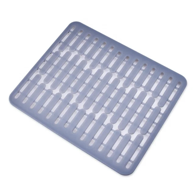 Non-Slip Waterproof Fast Drying Mat Sink Mat Silicone Large Dish Drying Mat