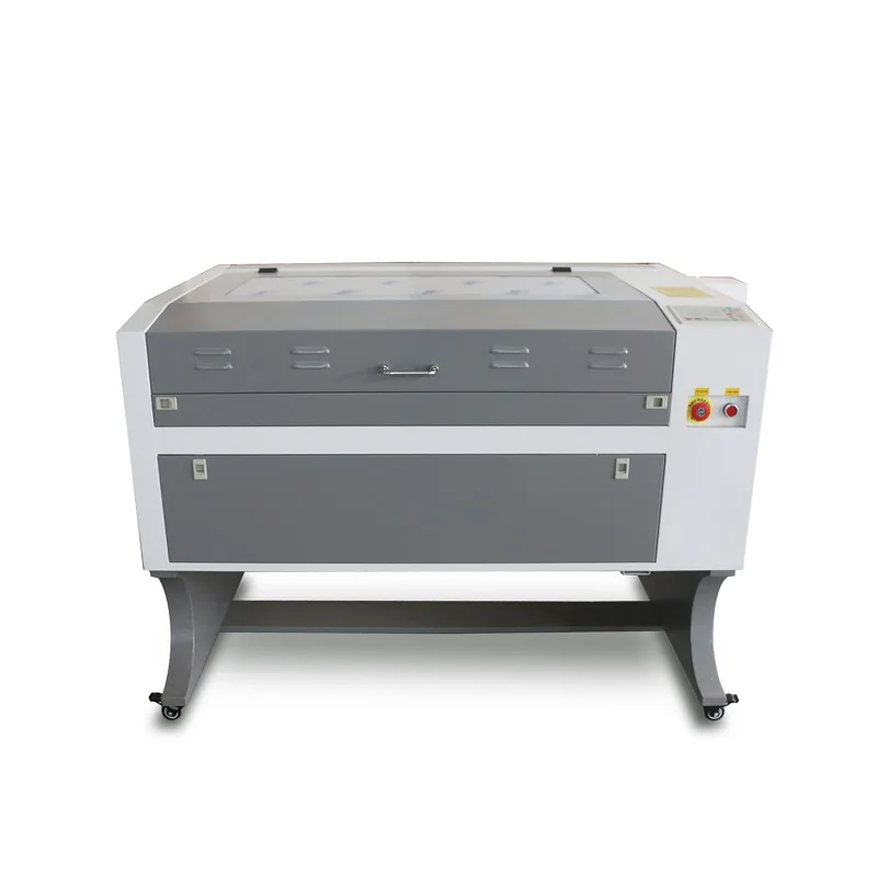 Cheap price 6090 co2 laser engraving cutting machine with CCD scanning camera system for badges patches cutting