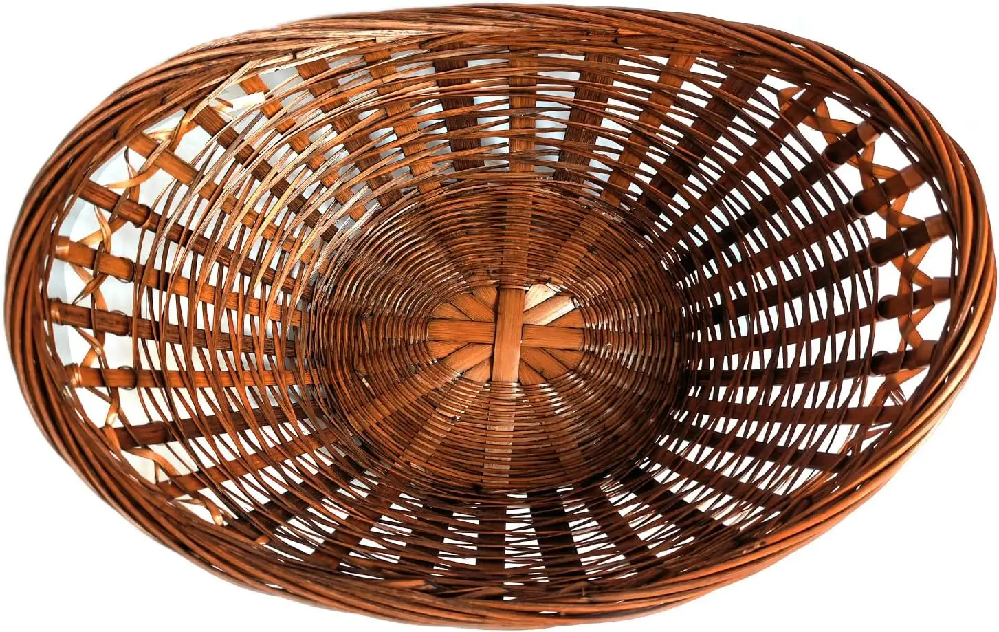 small size 100% Handmade Basket woven from natural bamboo suitable for kitchen storage gardening food collection serving