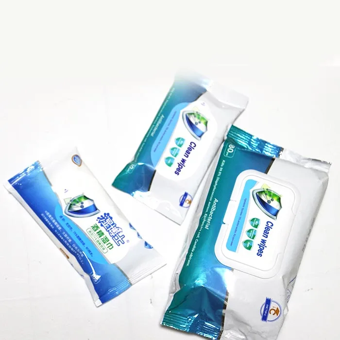 Wet Antibacterial Wipes 40pcs 75% Alcohol Effective sterilization Wet Tissues Kills 99.9% germ